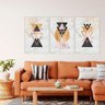 Quadros Decorativos Kit 3 Peças - Abstrato Escandinavo - 1