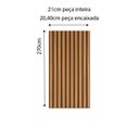 Ver imagem 4 de Painel Ripado Interno Amadeirado de Wpc 270cm X 21cm X 1cm Formaco Decor