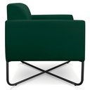 Ver imagem 5 de Poltrona Decorativa Base Industrial X Preta Maressa S23 Suede Verde - Ibiza