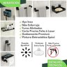Kit Acessórios Para Banheiro Com Ventosa 7 Peças Preto Elg - 5
