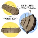 Ver imagem 3 de Cabideiro de Madeira e Metal com Fibra Natural - Parede