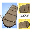 Ver imagem 4 de Cabideiro de Madeira e Metal com Fibra Natural - Parede