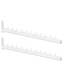 Ver imagem 2 de Duas Araras Rt Inclinadas de Parede 40cm Aço Modelo Fixo Estrutura Resistente Ambientes Comerciais