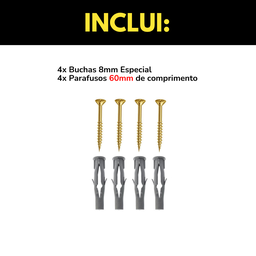 Duas Araras Rt Inclinadas de Parede 40cm Aço Modelo Fixo Estrutura Resistente Ambientes Comerciais - 6