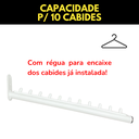 Ver imagem 6 de Duas Araras Rt Inclinadas de Parede 40cm Aço Modelo Fixo Estrutura Resistente Ambientes Comerciais