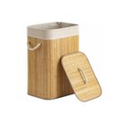 Ver imagem 5 de Cesto de Bambu Natural Retangular Grande 60cm para Banheiro e Lavanderia - Mek