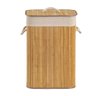 Cesto de Bambu Natural Retangular Grande 60cm para Banheiro e Lavanderia - Mek - 10