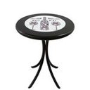 Ver imagem 1 de Mesa Madeira Azulejo 60cm - Bistrô Fixa 78cm - Preta - More Wine