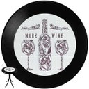 Ver imagem 2 de Mesa Madeira Azulejo 60cm - Bistrô Fixa 78cm - Preta - More Wine