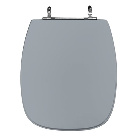 Assento Sanitário Poliéster para Louça Stylus (celite) Aço (reb. Oculto) Cinza Pérola