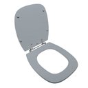 Ver imagem 2 de Assento Sanitário Poliéster para Louça Stylus (celite) Aço (reb. Oculto) Cinza Pérola