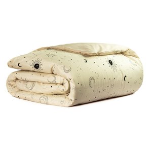 Capa Edredom Solteiro Algodão Percal 150 Fios Duvet Essencialle:sol e Lua
