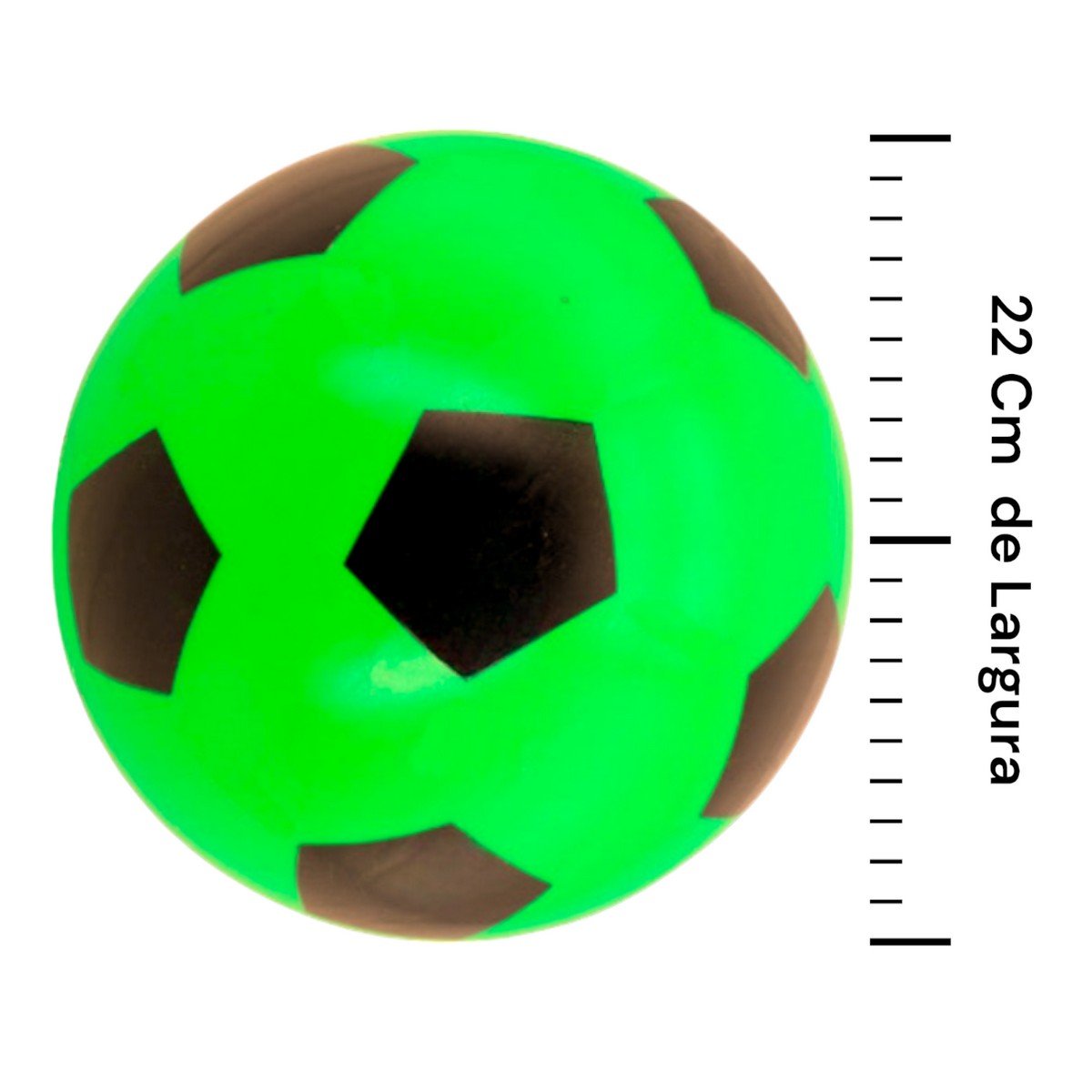 Kit 36x Bola de Vinil Pingo Dente de Leite Futebol - Verde - 4