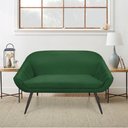 Ver imagem 6 de Kit 01 Namoradeira 02 Lugares e 02 Poltronas Giovana Suede Verde de Ferro