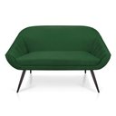 Ver imagem 3 de Kit 01 Namoradeira 02 Lugares e 02 Poltronas Giovana Suede Verde de Ferro