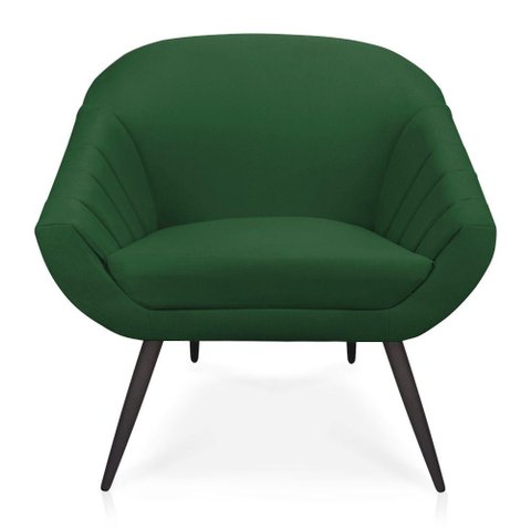 Kit 01 Namoradeira 02 Lugares e 02 Poltronas Giovana Suede Verde de Ferro
