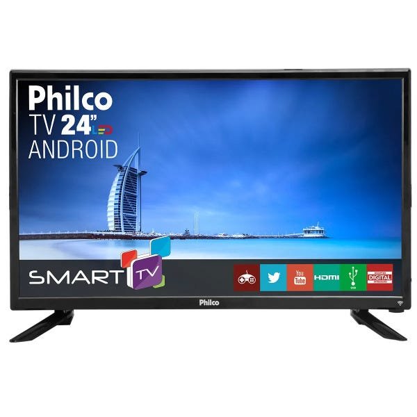 TV LED 24 Polegadas Philco Smart PTV24N91Sa Bivolt - 1