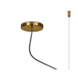 Luminária Pendente Century Metal Dourado Ono 733/3 Spotline - 3