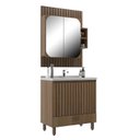 Ver imagem 2 de Gabinete para Banheiro com Espelheira Ripado