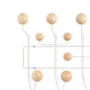 Ver imagem 3 de Cabideiro de parede Charles Eames Hang It All - Branco com castanho claro