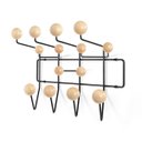 Ver imagem 1 de Cabideiro de parede Charles Eames Hang It All - Preto com castanho claro