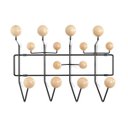 Ver imagem 2 de Cabideiro de parede Charles Eames Hang It All - Preto com castanho claro