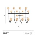 Ver imagem 5 de Cabideiro de parede Charles Eames Hang It All - Preto com castanho claro