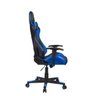 Cadeira Gamer Pelegrin em Couro Pu Reclinável Pel-3012 Preta e Azul - 4