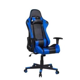 Cadeira Gamer Pelegrin em Couro Pu Reclinável Pel-3012 Preta e Azul - 1