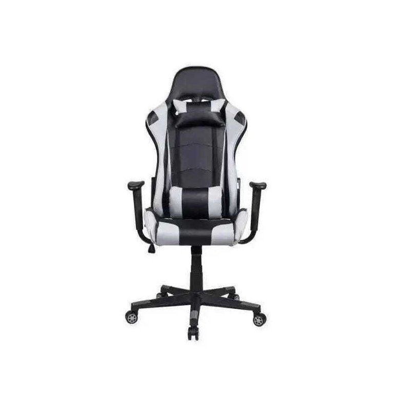 Cadeira Gamer Pelegrin em Couro Pu Reclinável Pel-3012 Preta e Cinza
