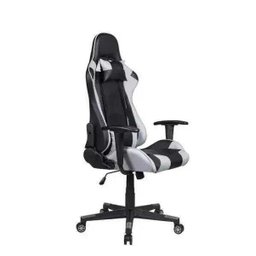 Cadeira Gamer Pelegrin em Couro Pu Reclinável Pel-3012 Preta e Cinza - 3