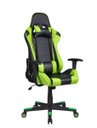 Ver imagem 1 de Cadeira Gamer Pelegrin em Couro Pu Reclinável Pel-3012 Preta e Verde