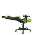 Ver imagem 6 de Cadeira Gamer Pelegrin em Couro Pu Reclinável Pel-3012 Preta e Verde