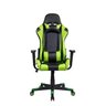 Cadeira Gamer Pelegrin em Couro Pu Reclinável Pel-3012 Preta e Verde - 2