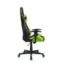 Ver imagem 4 de Cadeira Gamer Pelegrin em Couro Pu Reclinável Pel-3012 Preta e Verde