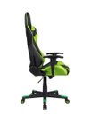 Ver imagem 4 de Cadeira Gamer Pelegrin em Couro Pu Reclinável Pel-3012 Preta e Verde