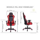 Ver imagem 2 de Cadeira Gamer Pelegrin em Couro PU Reclinável PEL-3012