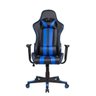 Cadeira Gamer Pelegrin em Couro Pu Reclinável Pel-3013 Preta e Azul - 2
