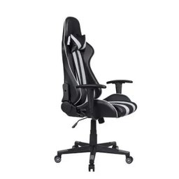 Cadeira Gamer Pelegrin em Couro Pu Reclinável Pel-3013 Preta e Cinza - 4
