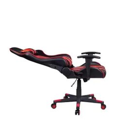 Cadeira Gamer Pelegrin em Couro Pu Reclinável Pel-3013 Preta e Vermelha - 5