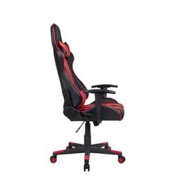 Cadeira Gamer Pelegrin em Couro Pu Reclinável Pel-3013 Preta e Vermelha - 4