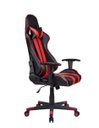Ver imagem 3 de Cadeira Gamer Pelegrin em Couro Pu Reclinável Pel-3013 Preta e Vermelha