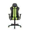 Ver imagem 2 de Cadeira Gamer Pelegrin em Couro Pu Reclinável Pel-3013 Preta e Verde