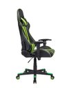 Ver imagem 5 de Cadeira Gamer Pelegrin em Couro Pu Reclinável Pel-3013 Preta e Verde