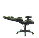 Ver imagem 4 de Cadeira Gamer Pelegrin em Couro Pu Reclinável Pel-3013 Preta e Verde