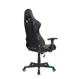 Cadeira Gamer Pelegrin em Couro Pu Reclinável Pel-3013 Preta e Verde - 6