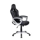 Ver imagem 3 de Cadeira Gamer em Couro PU Pelegrin PEL-3007 Preta e Cinza