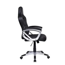 Cadeira Gamer em Couro PU Pelegrin PEL-3007 Preta e Cinza - 4