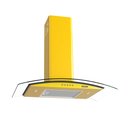 Ver imagem 1 de Coifa Nardelli de Parede Clean Vidro Curvo Amarela 75cm