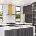 Ver imagem 7 de Coifa Nardelli de Parede Clean Vidro Curvo Amarela 75cm